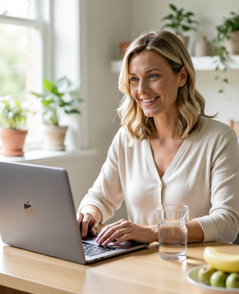 Professional virtual nutrition consultation session