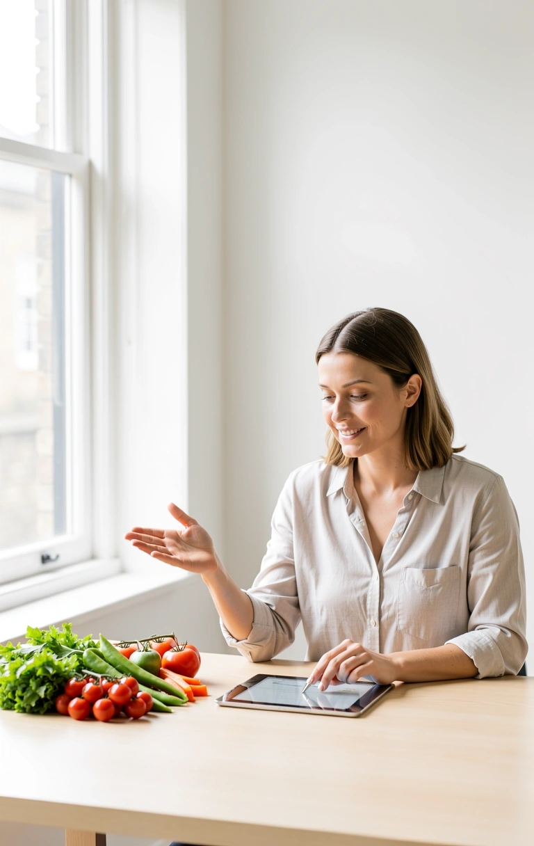 Professional nutrition workspace